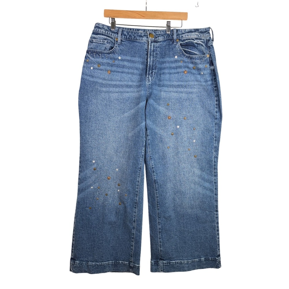 New ANA Highest Rise Wide Leg Jeans size 18W Blue